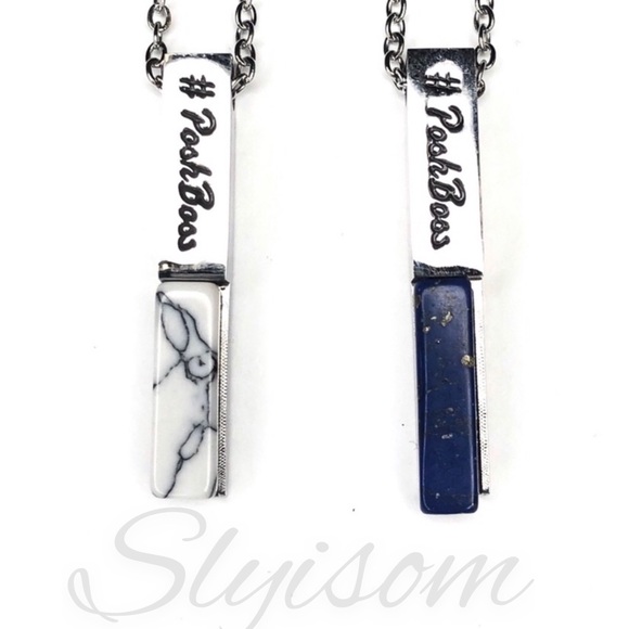 Slyisom Jewelry - POSHBOSS Necklace Poshmark granite silver jewelry